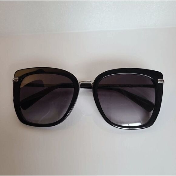 🖤 REBECCA MINKOFF Bessie 54MM Black Gradient Cat Eye Sunglasses NEW MSRP $198 - Picture 3 of 16